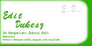 edit dukesz business card